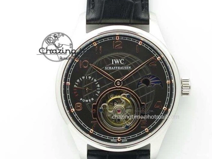 MIROTIME 0310 Portuguese Real PR IW500703 ZF 1:1 Best Edition On Black Leather Strap A Durable 7370